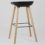 Барный стул на ножках из натурального дерева Boras Black варинант исполнения - 5 | Loft Concept в Брянске