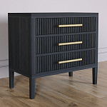 Тумба Primo  с тремя ящиками шпон Черный дуб варинант исполнения - 3 | Loft Concept в Брянске