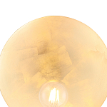 Бра с золотым круглым отражателем и открытой лампой Sun Glow Disc варинант исполнения - 5 | Loft Concept в Брянске