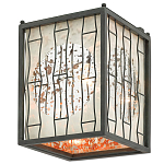 Бра с круглой зеркальной вставкой с эффектом ржавчины Stunning Radiance варинант исполнения - 3 | Loft Concept в Брянске