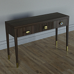 Дизайнерский Письменный стол Elsa Dreams Walnut с тремя ящиками варинант исполнения - 3 | Loft Concept в Брянске