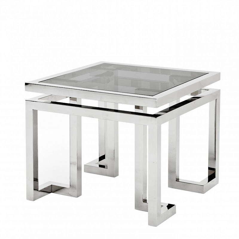 Приставной стол Eichholtz Side Table Palmer Нержавеющая сталь Дымчатый (Smoke) Приставной стол Eichholtz Side Table Palmer Нержавеющая сталь Дымчатый (Smoke) в Брянске | Loft Concept