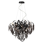 Люстра подвесная с объемной композицией из скрученных лент и металлических цепочек Atlantis Chain варинант исполнения - 4 | Loft Concept в Брянске