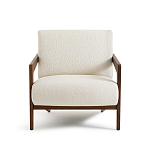 Кресло Avalon White Boucle из массива ореха варинант исполнения - 4 | Loft Concept в Брянске