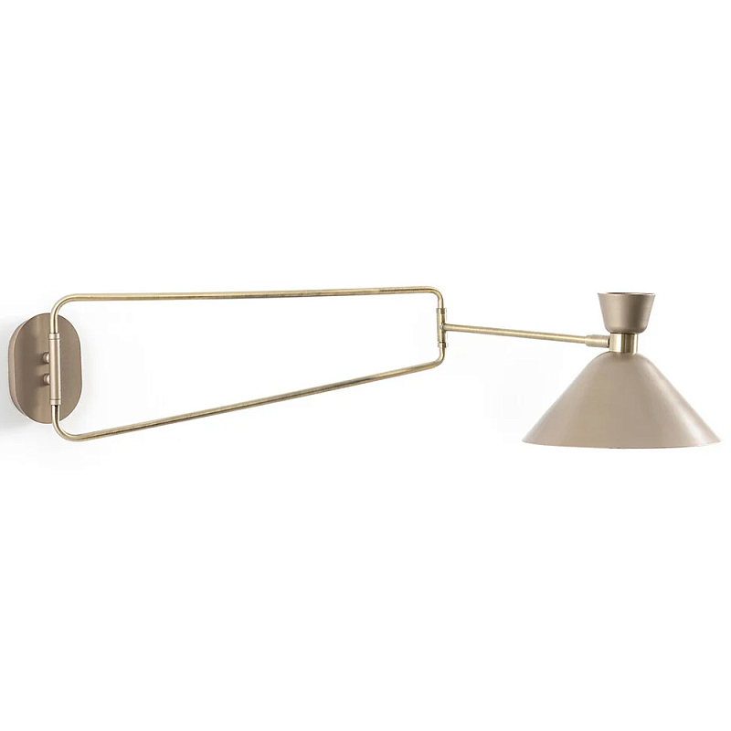 Бра на шарнире Davy Wall Lamp Light Латунь Матовая латунь Бра на шарнире Davy Wall Lamp Light Латунь Матовая латунь в Брянске | Loft Concept