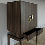 Кабинетный шкаф Elsa Dreams Walnut с 2-мя ящиками варинант исполнения - 2 | Loft Concept в Брянске