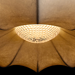 Подвесной светильник с белым фигурным абажуром и мягкими волнистыми краями Cloud Motion  варинант исполнения - 14 | Loft Concept в Брянске