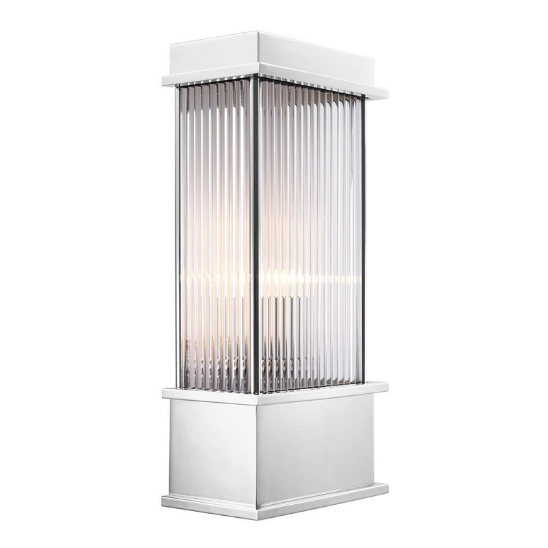 Бра Eichholtz Wall Lamp Jeremy Nickel Никель Прозрачный (Transparent) Бра Eichholtz Wall Lamp Jeremy Nickel Никель Прозрачный (Transparent) в Брянске | Loft Concept