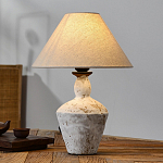 Настольная лампа с керамическим фактурным основанием и тканевым абажуром Eastern Tale варинант исполнения - 3 | Loft Concept в Брянске