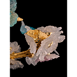 Люстра круглая на золотом каркасе с птичками и цветочным декором Miscellaneous herbs варинант исполнения - 9 | Loft Concept в Брянске