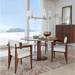 Кресло обеденное Alcove White Boucle из массива ореха варинант исполнения - 10 | Loft Concept в Брянске