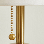 Настольная лампа на круглом основании из натурального камня Bartolomeo варинант исполнения - 3 | Loft Concept в Брянске