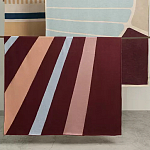 Плед из хлопка с геометрическим рисунком Elan Stripe Addison варинант исполнения - 7 | Loft Concept в Брянске