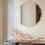Золотое настенное зеркало Yvon Mirror варинант исполнения - 2 | Loft Concept в Брянске