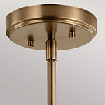 Подвесной светильник цвета латунь с прозрачным стеклянным плафоном в форме колокола Kichler варинант исполнения - 6 | Loft Concept в Брянске