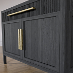 Буфет Primo с двумя ящиками и двумя фасадами Черный дуб варинант исполнения - 6 | Loft Concept в Брянске