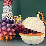 Статуэтка фантастический фрукт Exotic Tropical Fruit orange and white 67 варинант исполнения - 1 | Loft Concept в Брянске