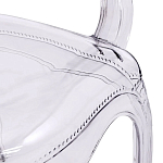 Прозрачный стул с подлокотниками LOUIS GHOST CHAIR Grey варинант исполнения - 5 | Loft Concept в Брянске