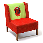 FUN Armchair "Chili Pepper" Red Дизайнерское кресло с цветным принтом варинант исполнения - 3 | Loft Concept в Брянске
