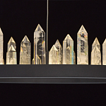 Люстра с двумя кольцами черного цвета с хрустальными элементами QUARTZ CRYSTAL варинант исполнения - 7 | Loft Concept в Брянске