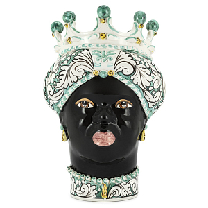 Ваза VASE MORO LADY CROWN turquoise