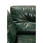 Диван Лофт Натуральная Винтажная кожа Зеленый Two Seat Encounter Leather Sofa варинант исполнения - 4 | Loft Concept в Брянске