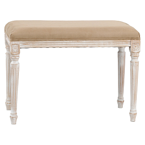 Банкетка из натурального бука бежевая Solid Luxury