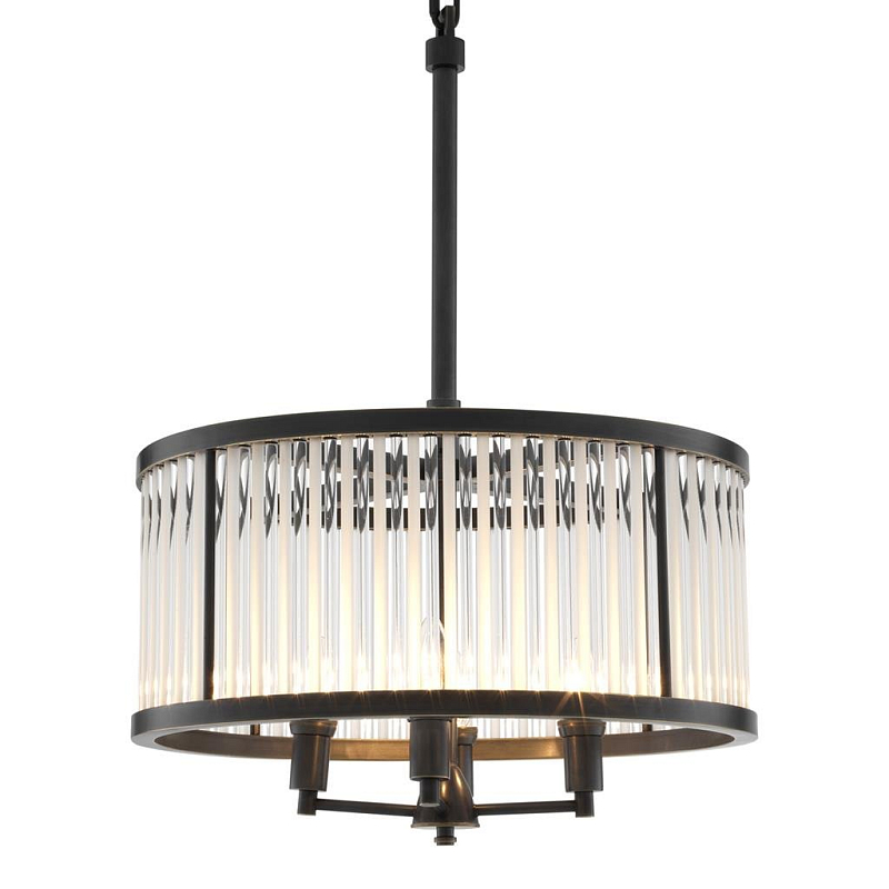 Люстра Chandelier Darcy Bronze Темная бронза Прозрачный (Transparent) Люстра Chandelier Darcy Bronze Темная бронза Прозрачный (Transparent) в Брянске | Loft Concept
