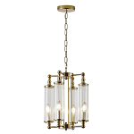 Люстра 4-мя прозрачными цилиндрическими плафонами Jeanette варинант исполнения - 2 | Loft Concept в Брянске