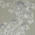 Обои ручная роспись Silk Tree Special Colourway on Pale Grey dyed silk варинант исполнения - 2 | Loft Concept в Брянске