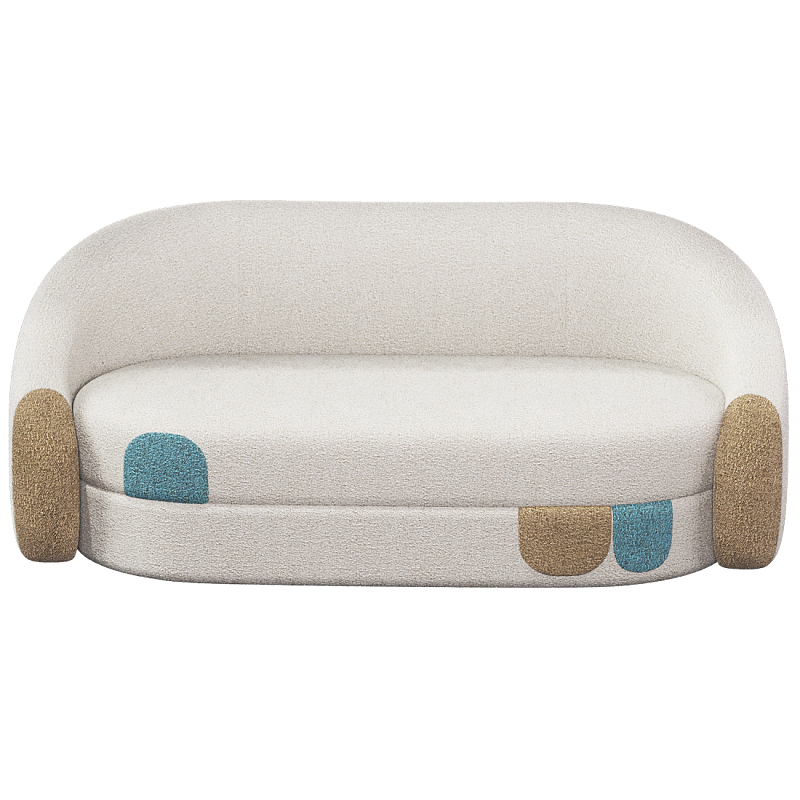 Дизайнерский Диван Undina Молочный Песочный Голубой в Брянске | Loft Concept 