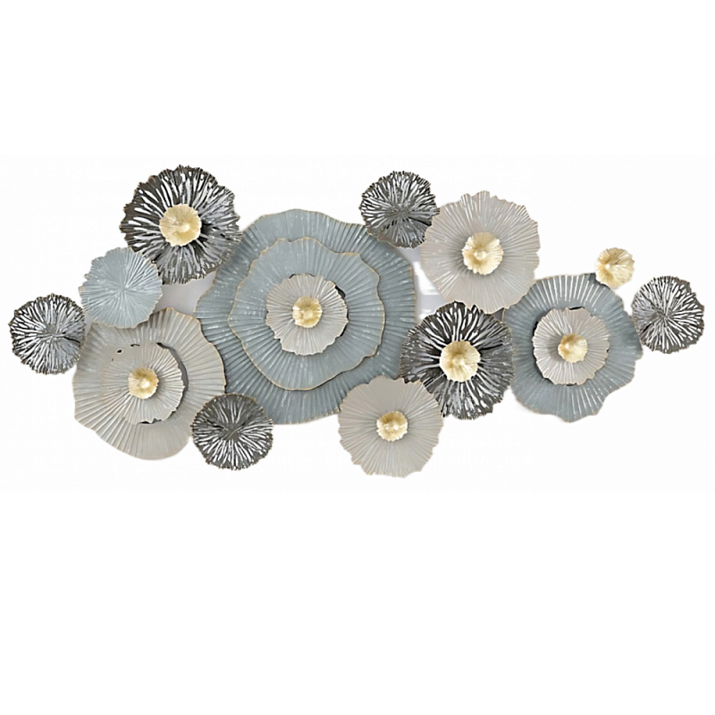 Панно настенное Blank Sheet Gray Flower Серый Панно настенное Blank Sheet Gray Flower Серый в Брянске | Loft Concept