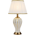 Настольная лампа с абажуром Celestina White Gold Lampshade Table Lamp варинант исполнения - 1 | Loft Concept в Брянске