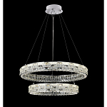 Люстра на 2 кольца с текстурной огранкой Reflection of Reality варинант исполнения - 4 | Loft Concept в Брянске