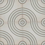 Дизайнерская плитка с узором Дорожки варинант исполнения - 1 | Loft Concept в Брянске