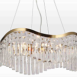 Люстра подвесная волнистой формы с хрустальными подвесками Ludivine Lighting варинант исполнения - 4 | Loft Concept в Брянске