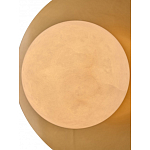 Бра круглое с плафоном из натурального камня на латунном основании Cryptocrystalline Stone варинант исполнения - 4 | Loft Concept в Брянске