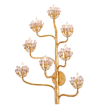 Бра золотое в виде растения Golden Flower Glade варинант исполнения - 2 | Loft Concept в Брянске