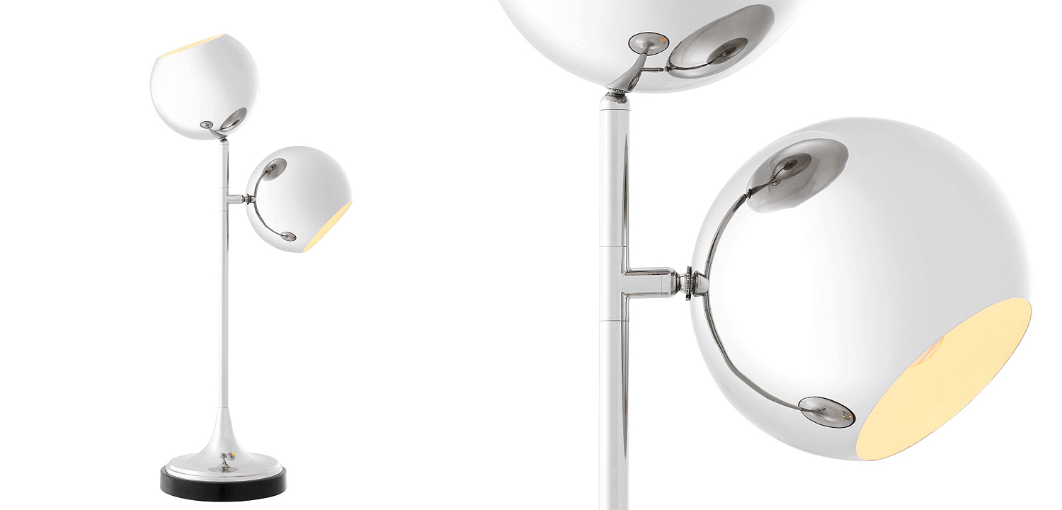 Настольная лампа Eichholtz Table Lamp Compton Nickel Настольная лампа Eichholtz Table Lamp Compton Nickel - Loft-Concept в Брянске