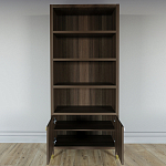 Книжный Стеллаж Elsa Dreams Walnut с задней стенкой варинант исполнения - 3 | Loft Concept в Брянске
