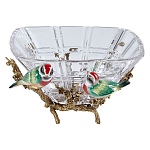 Чаша квадратная из прозрачного стекла с фигурками разноцветных птиц Eden Garden варинант исполнения - 1 | Loft Concept в Брянске