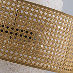 Подвесной светильник с декоративным поясом из плетеного бамбука Biuloggicu варинант исполнения - 9 | Loft Concept в Брянске