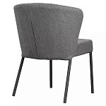 Стул серый с широкой закругленной спинкой Chair Gray Attractive варинант исполнения - 3 | Loft Concept в Брянске