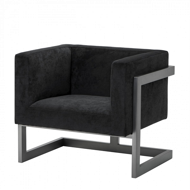 Кресло Eichholtz Chair Mendoza Черный Темная бронза Кресло Eichholtz Chair Mendoza Черный Темная бронза в Брянске | Loft Concept