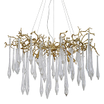 Люстра подвесная с прозрачными подвесками в форме капель Droplet Chandelier варинант исполнения - 1 | Loft Concept в Брянске