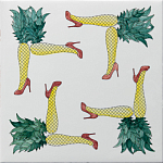 Плитка дизайнерская с рисунком Пина Колада варинант исполнения - 2 | Loft Concept в Брянске