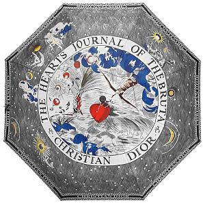 Зонт раскладной CHRISTIAN DIOR дизайн 016 Черный цвет