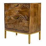 Прикроватная тумба с фактурным фасадом Termite варинант исполнения - 3 | Loft Concept в Брянске