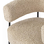 Кресло полукруглое мягкое с буклированной обивкой Armchair with Boucle Upholstery варинант исполнения - 2 | Loft Concept в Брянске