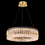 Люстра подвесная круглая из прозрачного хрусталя с золотым корпусом Selfsufficient варинант исполнения - 1 | Loft Concept в Брянске